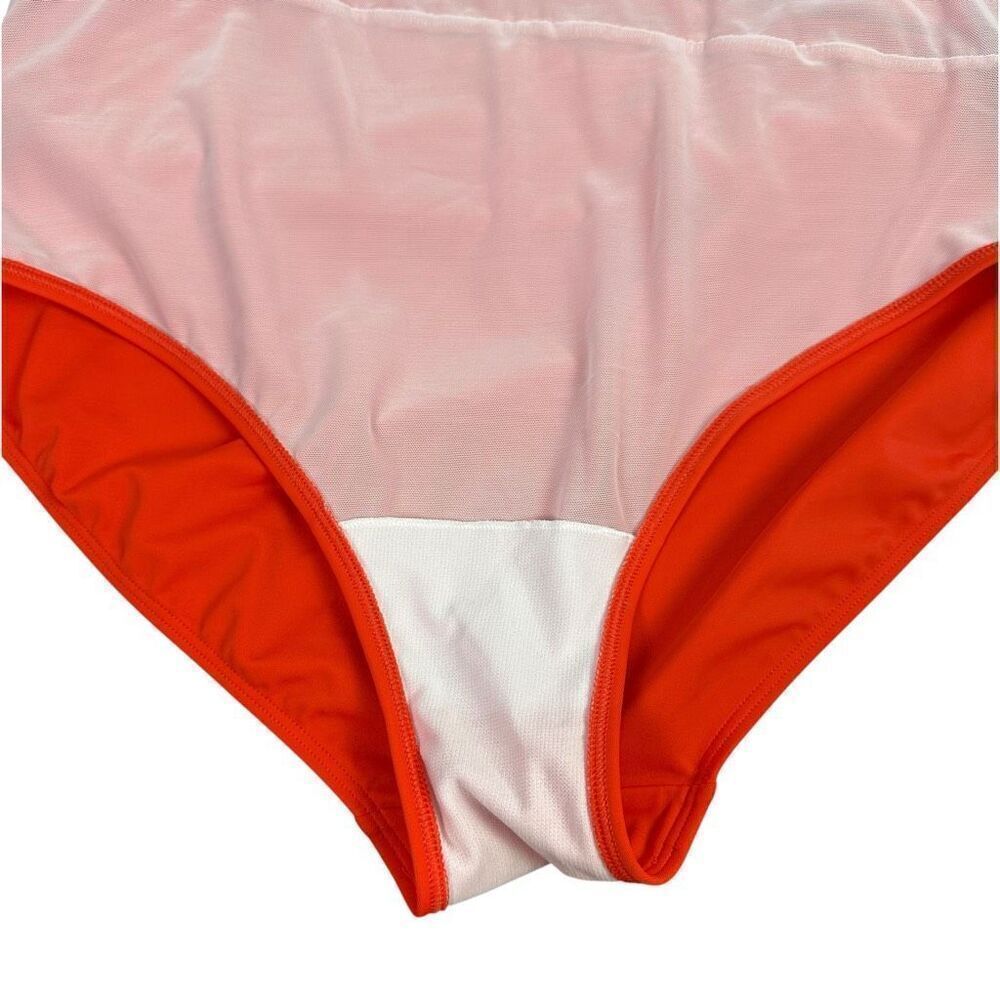 Boden Levanzo Halter Size 16-18 One Piece Swimsuit Fiesta Orange - Picture 7 of 13